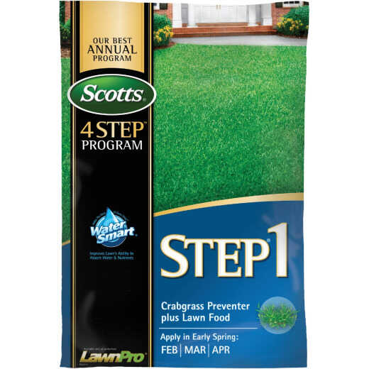 Scotts 4 Step Program Step 1 40.28 Lb. 15,000 Sq. Ft. Crabgrass Preventer Plus Lawn Food