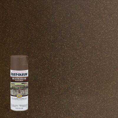 Rust-Oleum Stops Rust MultiColor 12 Oz. Textured Spray Paint, Autumn Brown
